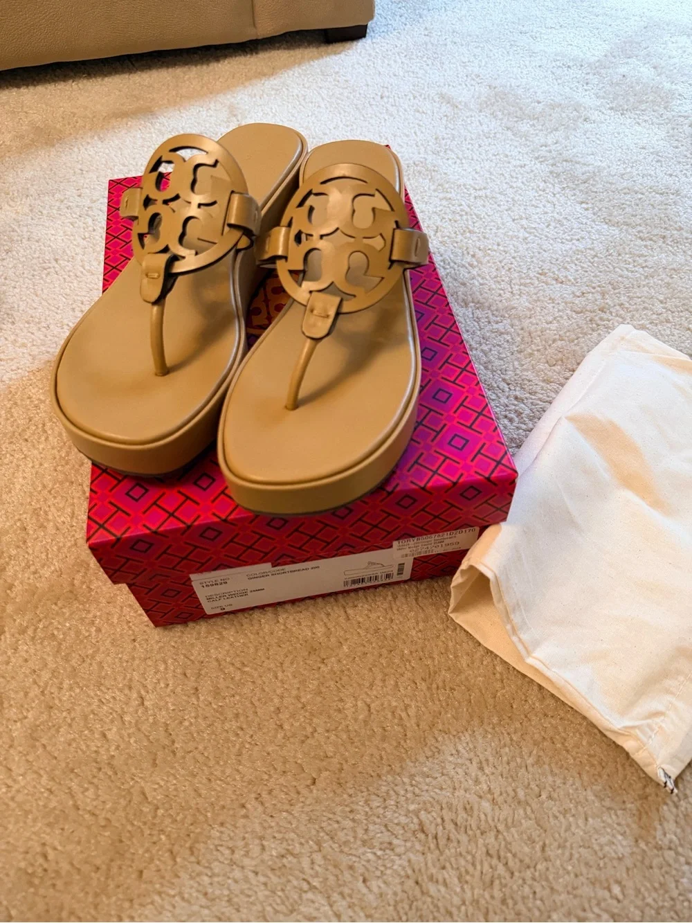 Tory Burch Miller Wedge Sandals 25mm - Size 9